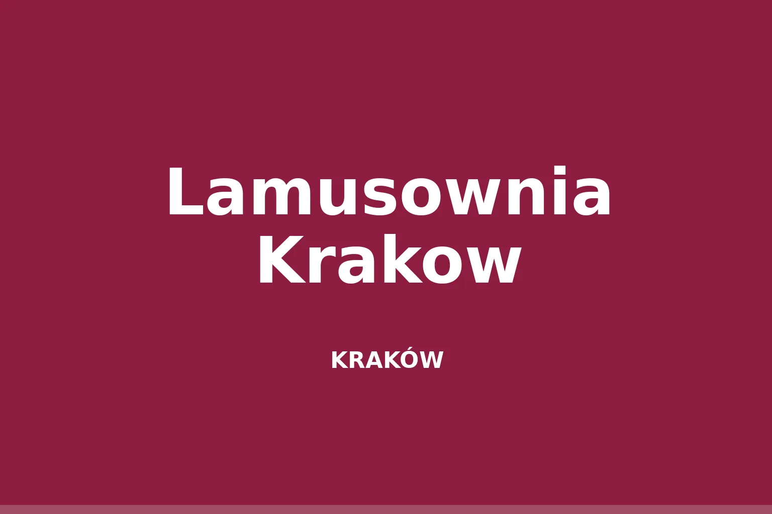 Lamusownia Krakow