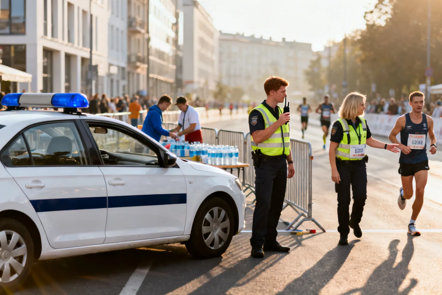 Funkcjonariusze zabezpieczali 12. PKO Cracovia Półmaraton Królewski w Krakowie