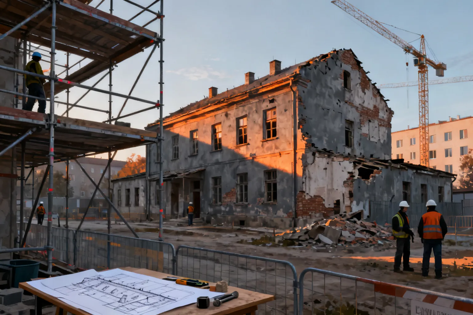 Szary Dom KL Plaszow — rozbiórka powojennych dobudówek i adaptacja na muzeum