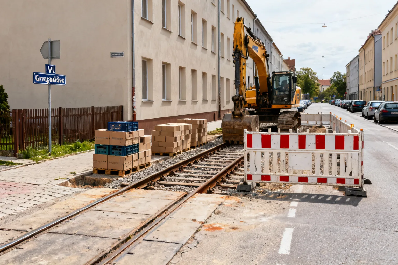 Zamknięcie przejazdu na ul. Grzegórzeckiej w Krakowie — kolejny etap remontu torowiska