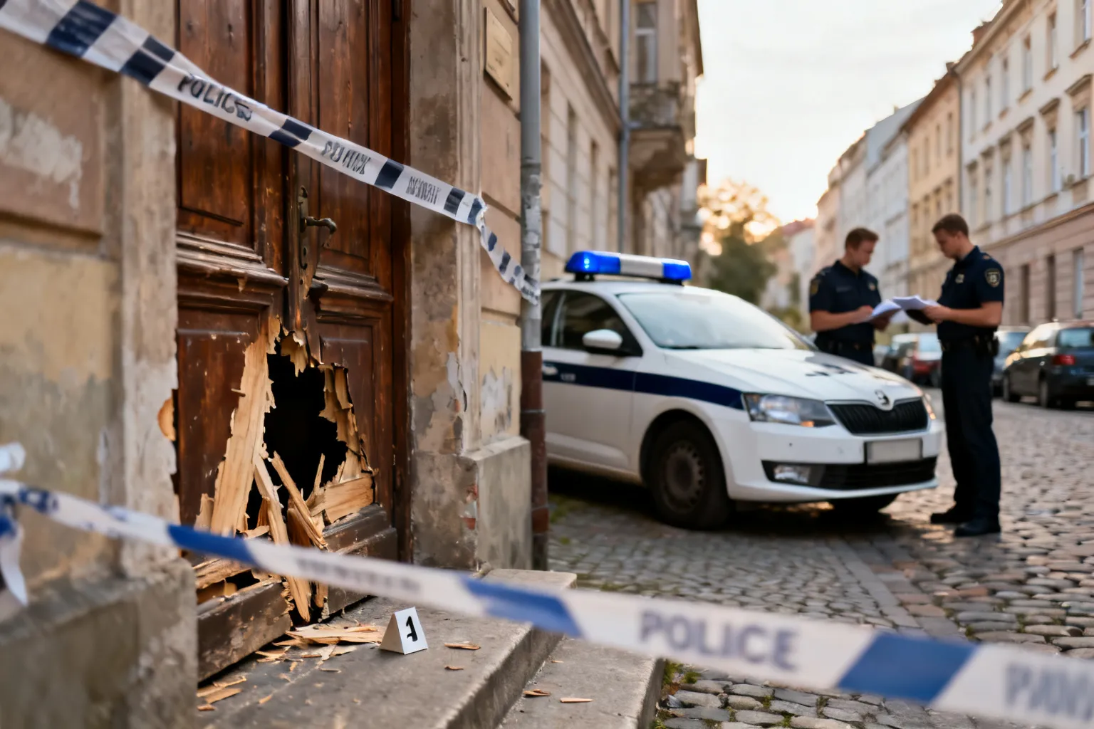 Zatrzymano sprawcę zniszczenia drzwi zabytkowej kamienicy w Krakowie