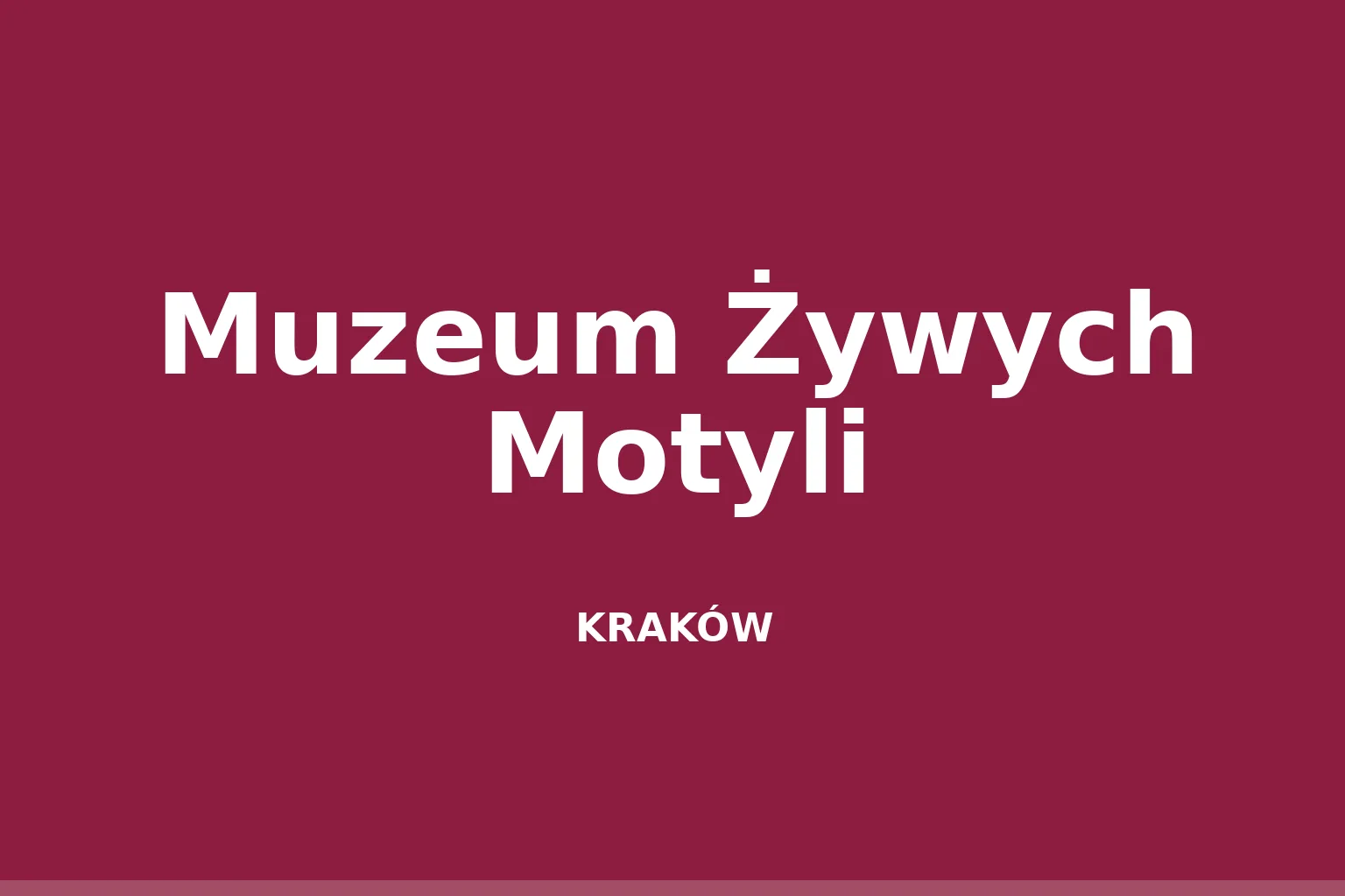 Muzeum Żywych Motyli