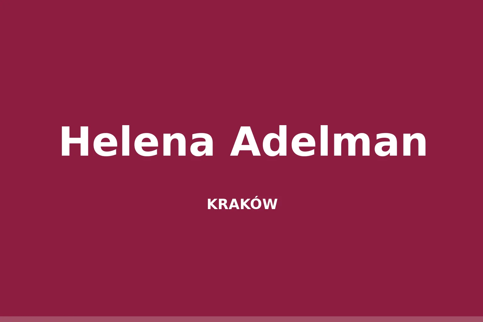 Helena Adelman
