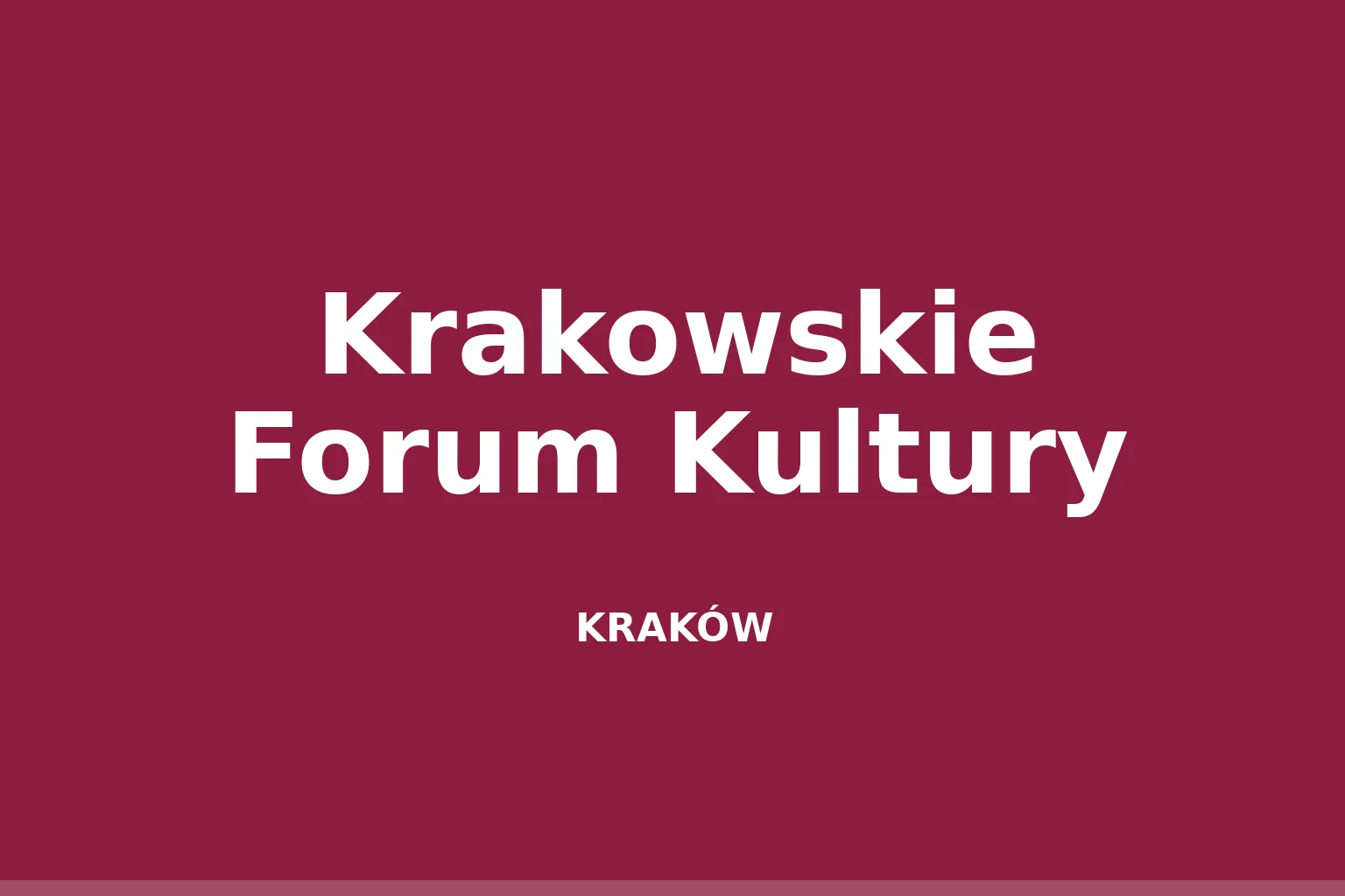 Krakowskie Forum Kultury