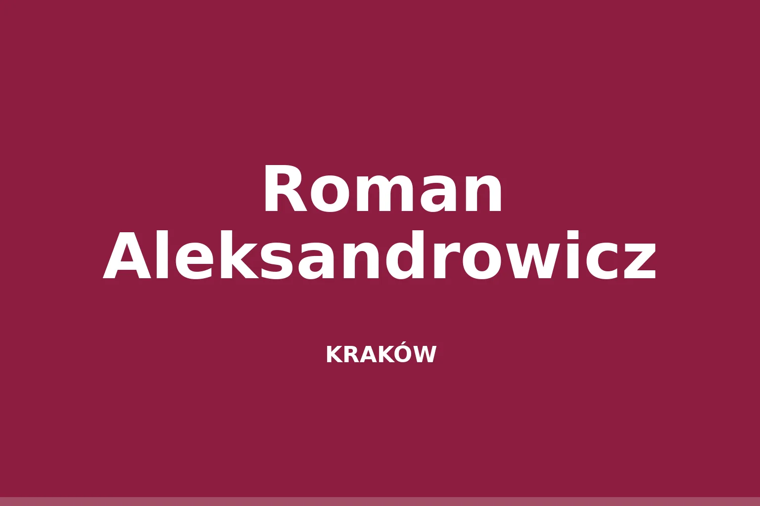 Roman Aleksandrowicz