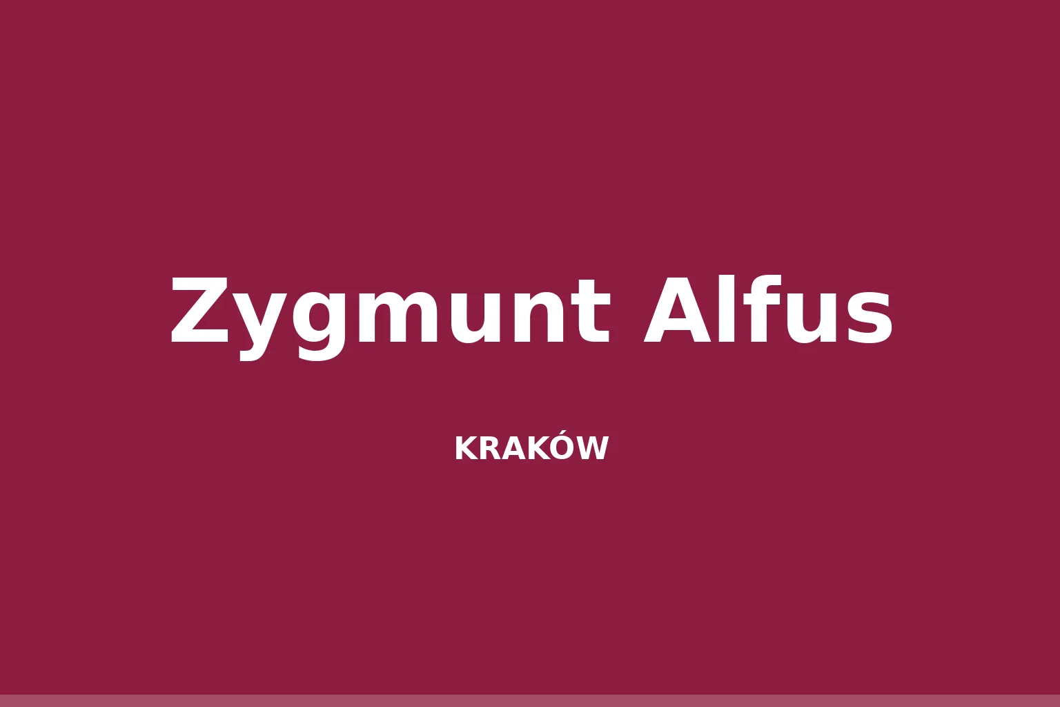 Zygmunt Alfus