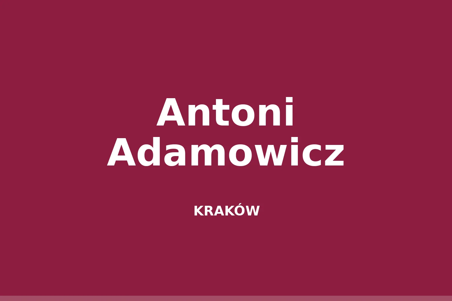 Antoni Adamowicz