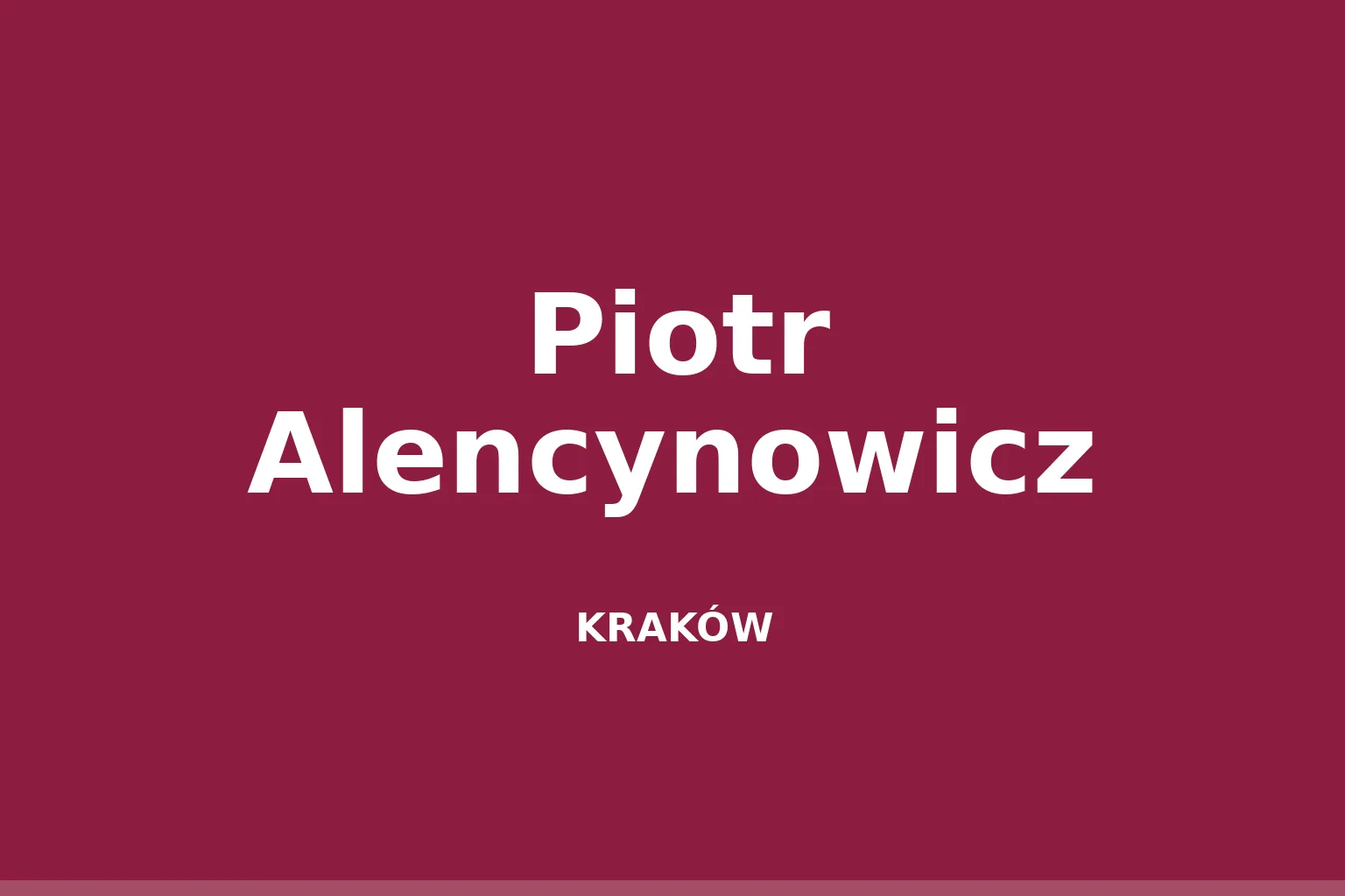 Piotr Alencynowicz