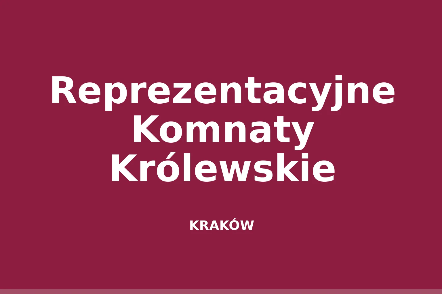 Reprezentacyjne Komnaty Królewskie