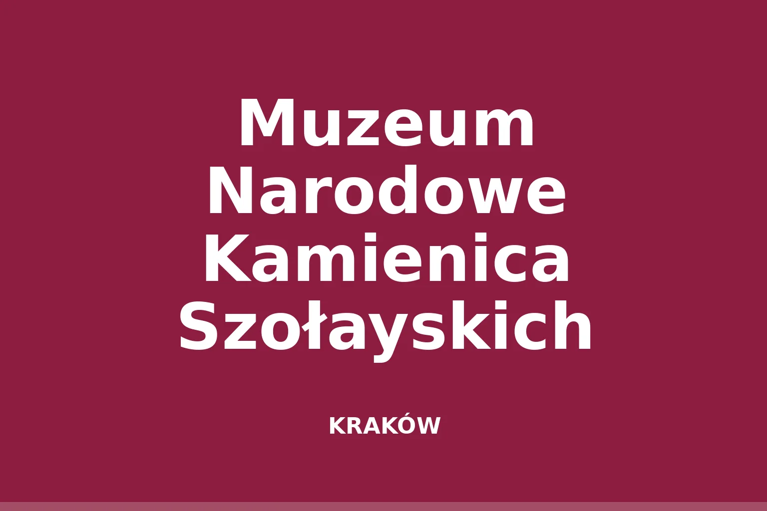 Muzeum Narodowe Kamienica Szołayskich